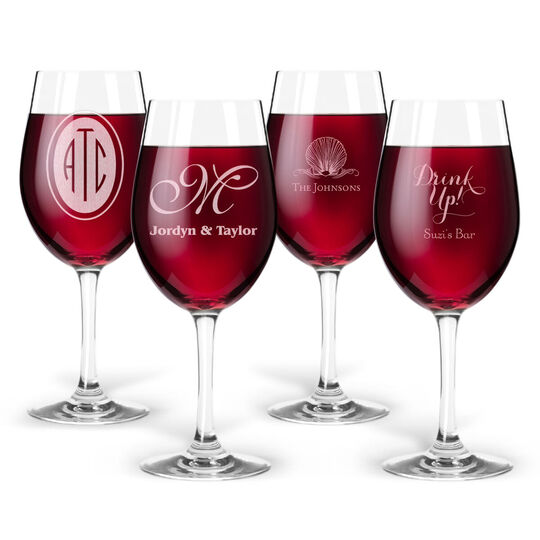 Design Your Own Personalized Tritan Acrylic 12oz Wine Set